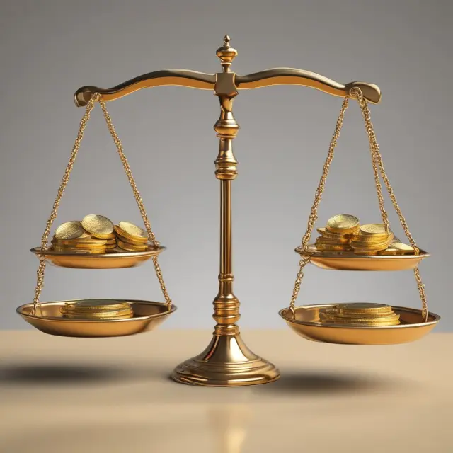 Two piles of golden coins representing different interest rates being weighed against each other to illustrate IRD concept