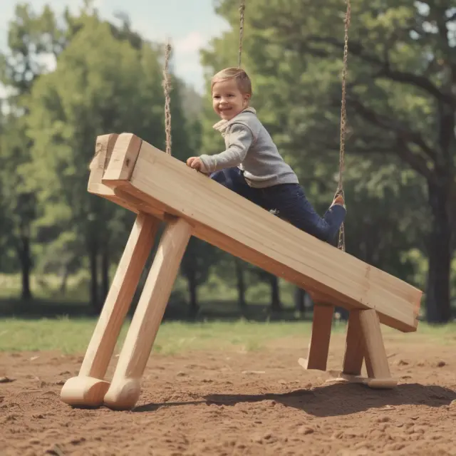 An elongated seesaw represents longer bond maturities, while the weighted balls symbolize varying interest rates. The seesaw