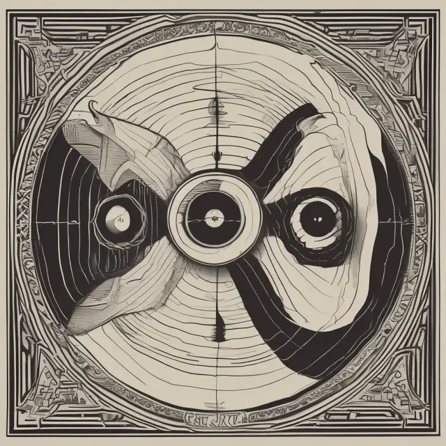 Two yin-yang scales balanced on a single axis, representing Effective Duration and Macaulay Duration in fixed income analysis