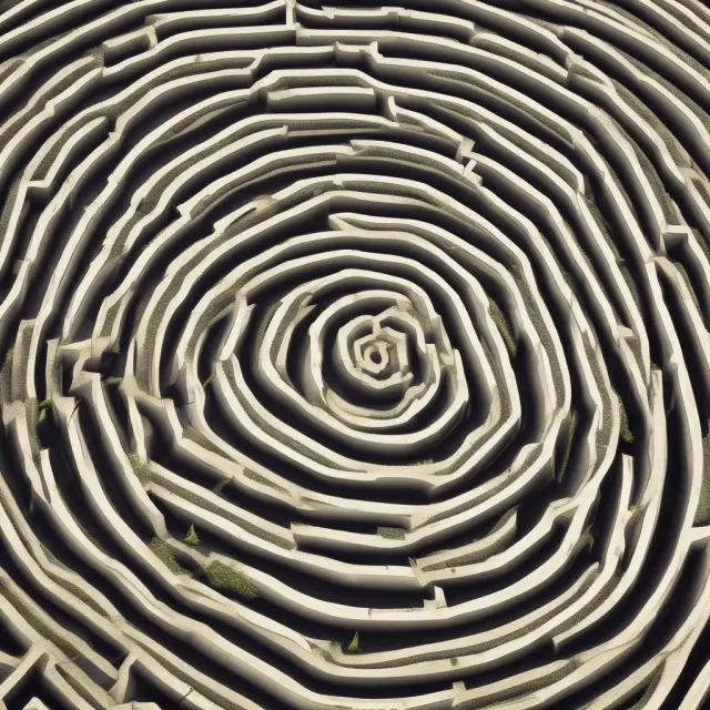 A visualization of a maze symbolizing the complexities of evaluating interest expense in financial statements analysis