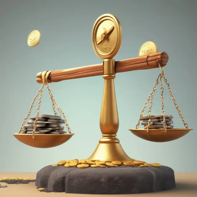 Seesaw illustrating long-term and short-term bonds with gold coins symbolizing maturity risk premiums
