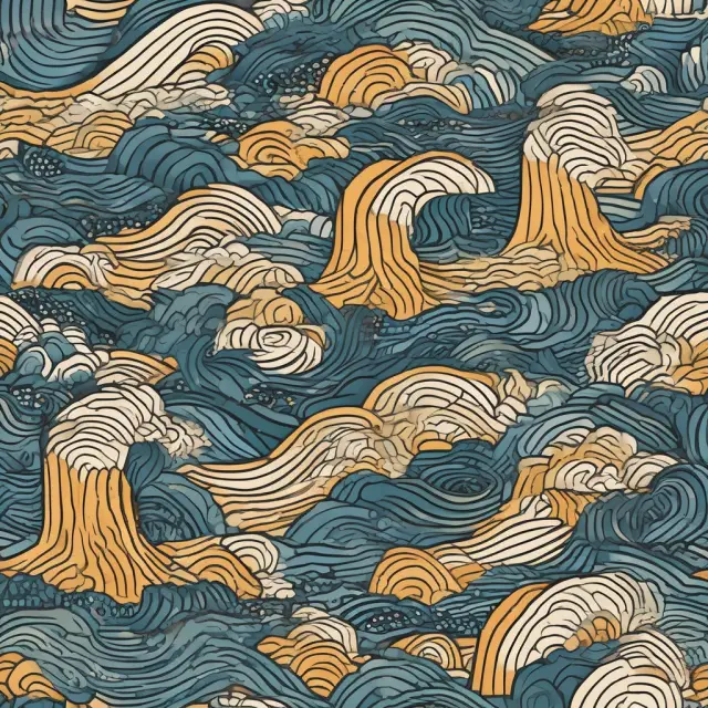 An image depicting the bond market with waves of interest rate changes affecting bond prices and yields, illustrating how duration influences investors