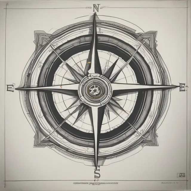 Compass representing IASB guidelines for preparing interim financial statements, including a statement of position, income statement, cash flow statement, and explanatory notes