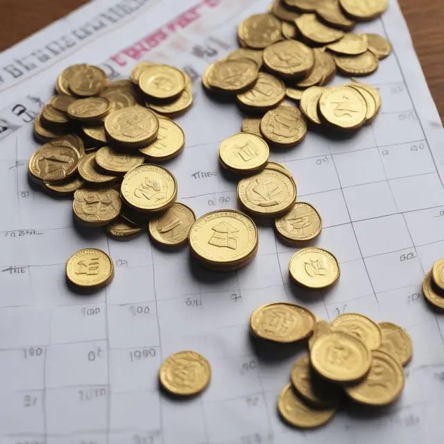 Golden coins symbolizing dividends flowing from Plato Income Maximiser into a retirement fund, emphasizing half as interim payments