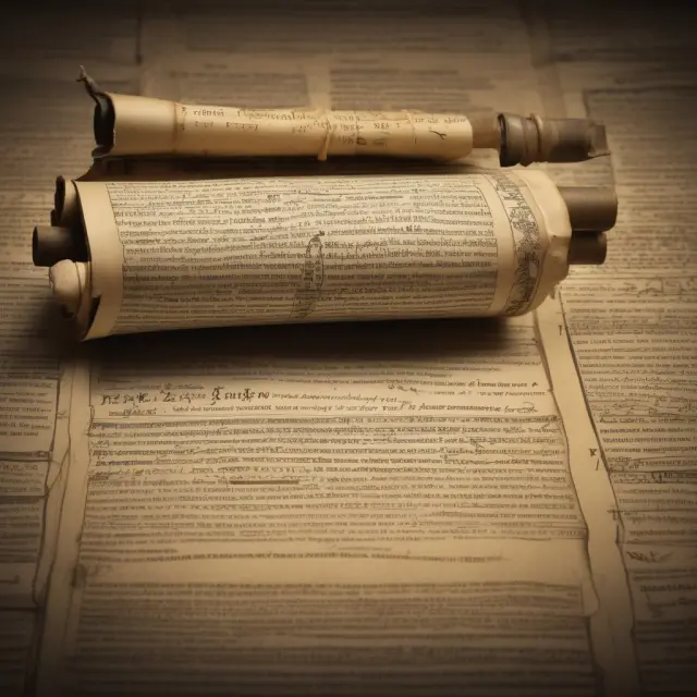 Image of an ancient scroll unrolling, symbolizing the IRC, with keywords: