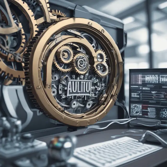 Gears representing a technology audit examining an IT system for accuracy and efficiency