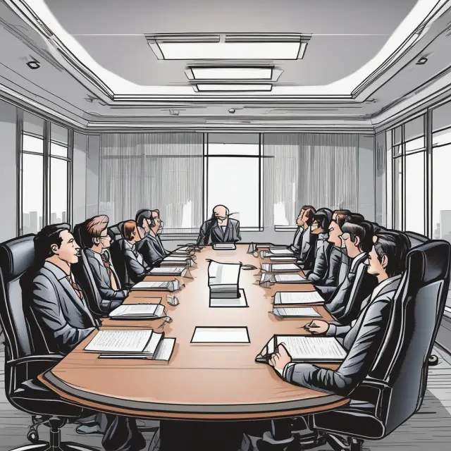 Directors overseeing financial reporting in a boardroom setting, emphasizing internal controls and corporate governance