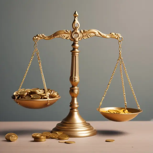 A balance scale illustrating IBRD