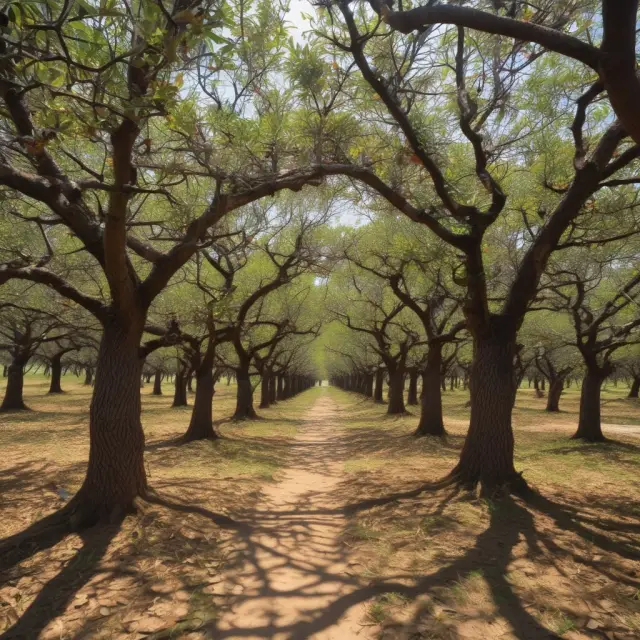 An orchard filled with fruit trees symbolizing poverty alleviation, economic growth, and sustainable investments, representing the work of the IFC