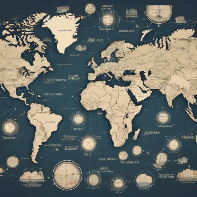 A globe displaying interconnected economic spheres: Developed markets in blue, Emerging markets in green, Frontier markets in orange