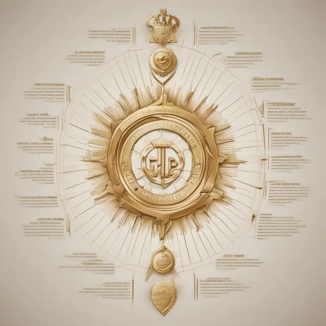 Golden scroll illustrating key ILO milestones: founding, Nobel Peace Prize, and international labor standards.
