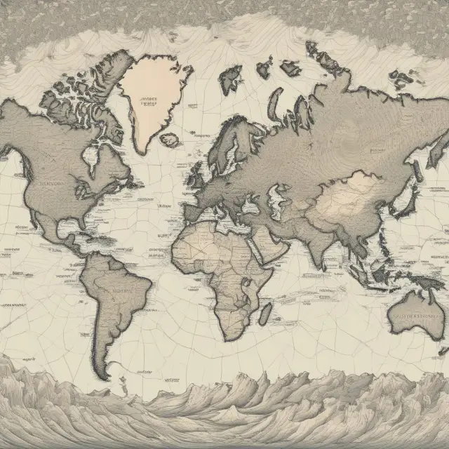 Two opposing waves of currencies clashing on a globe, representing international bond investments and currency risks