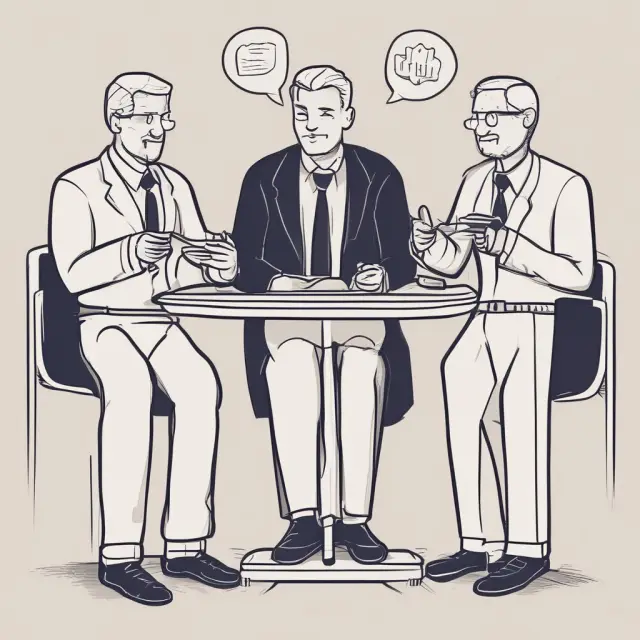 An investor engaging in clear communication with a client, demonstrating empathy, working collaboratively within a team, and maintaining a positive attitude.