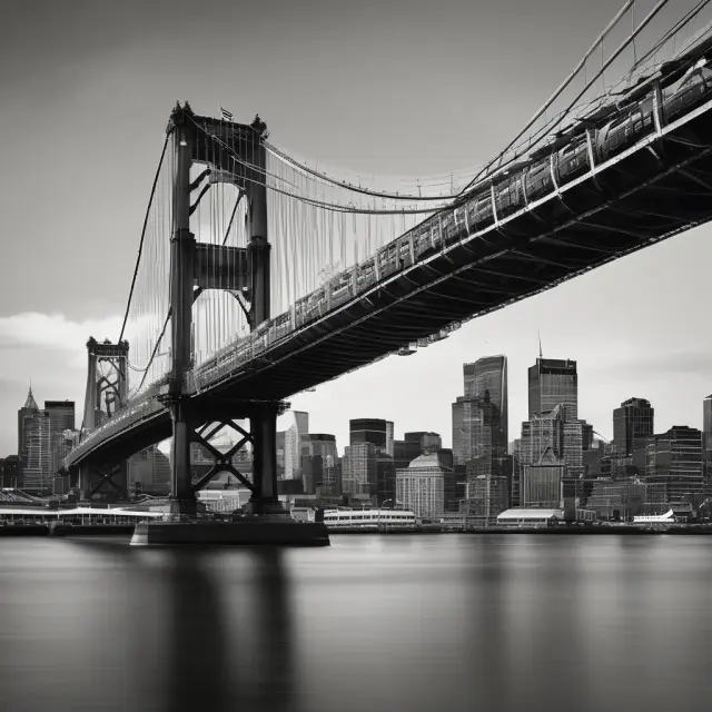 A portfolio manager, symbolized by a wise figure, connects clients and financial markets via a sturdy bridge, emphasizing the importance of effective communication in finance