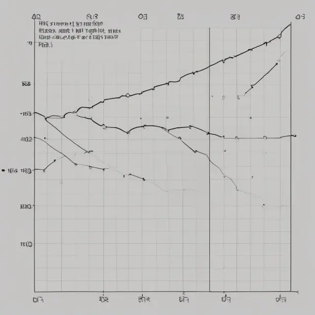 A line graph depicts known data points with missing values interpolated using a logical trend.