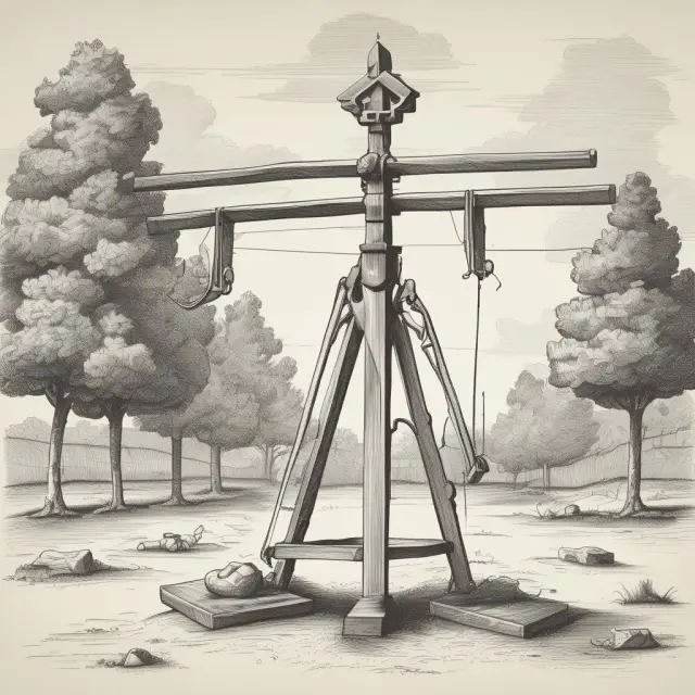 A see-saw representing the balance between short-term needs and long-term objectives, with external factors influencing the equilibrium