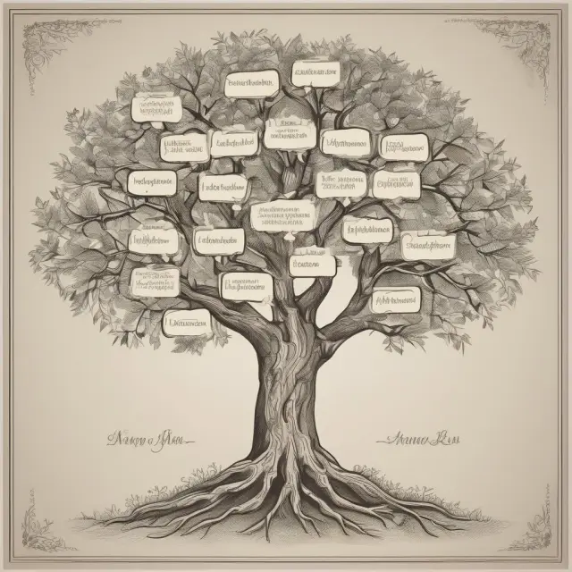 Trusted family tree with three branches symbolizing friends, professionals, and trust companies as potential trustees caring for inter-vivos trust assets.