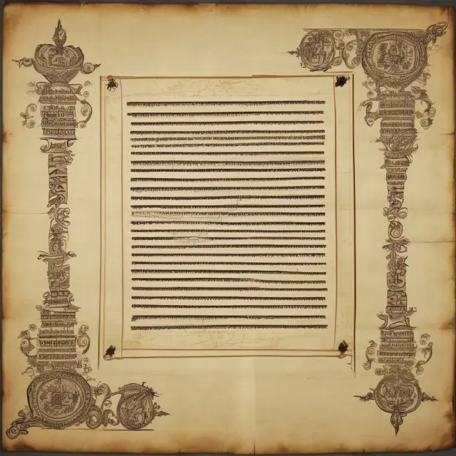 A vintage parchment with the intricately detailed text of a trust agreement unrolling