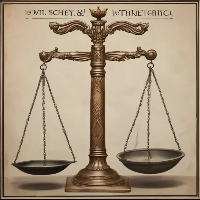 Comparison of two scales: left for a valid will and right for intestacy, showing beneficiaries beneath the will scale and a gavel labeling the state law governing intestacy
