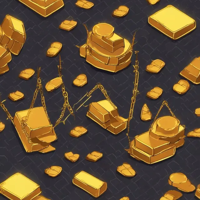 Golden scales represent intraday trading, with traders balancing risk (left side) and reward (right side). Keywords: Intraday Trading, Risk vs Reward, Scales