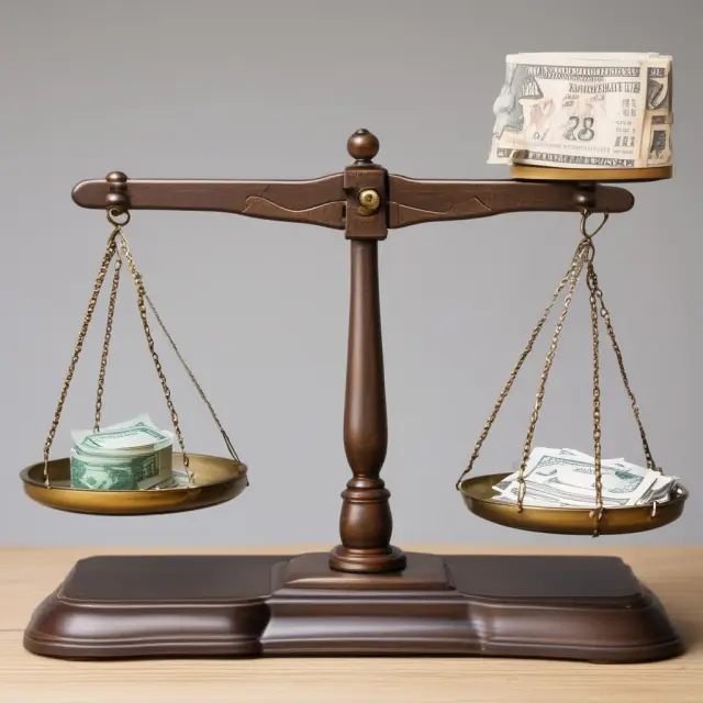 Obsolete inventory on a scale against an allowance account, representing Direct Write-Off and Allowance methods in accounting
