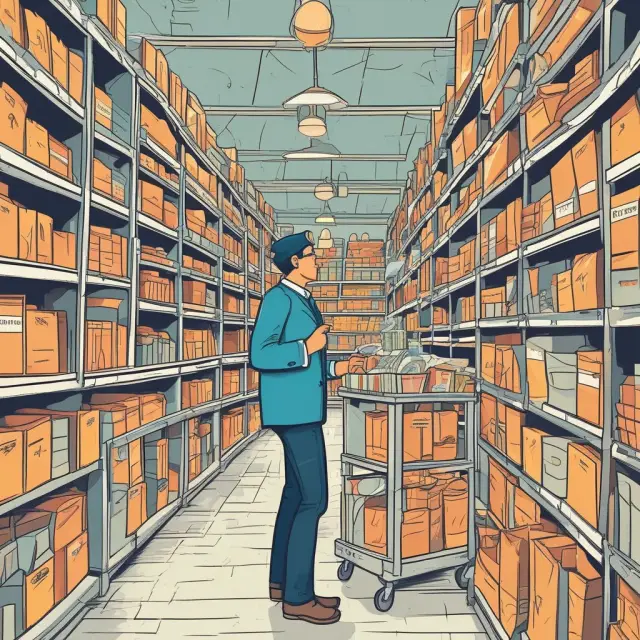 Retailer managing inventory using open-to-buy budgeting, inventory software, and pull-through production system to optimize stock turnover