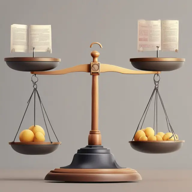A balance scale illustrating inventory management strategies for improving inventory turnover