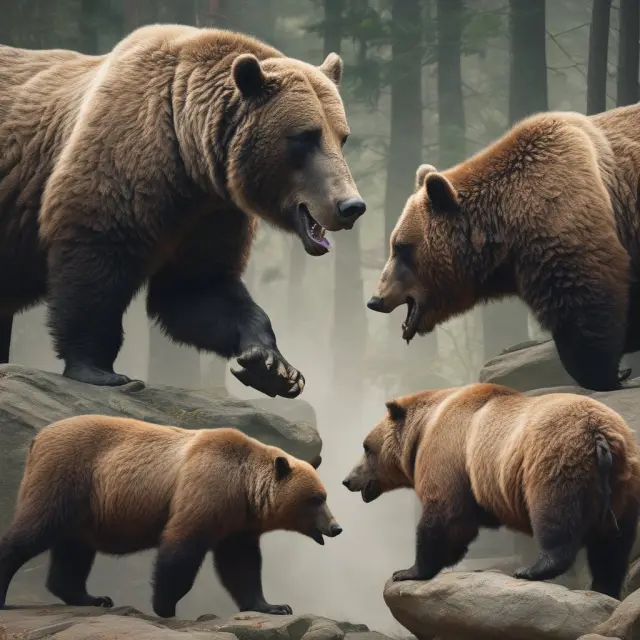 Bull and bear symbolically illustrating the difference in complexity between inverse ETFs and short selling