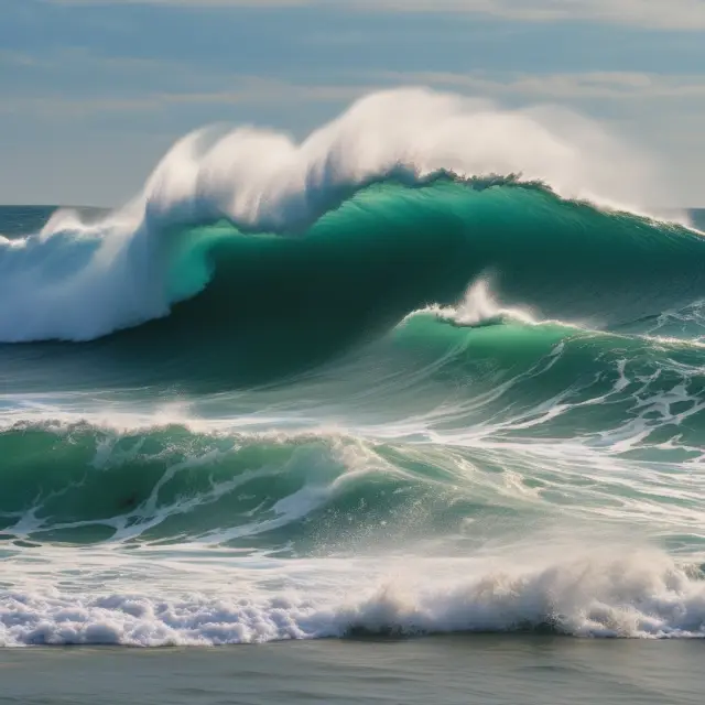 An image of an unsettled sea displaying an inverse head and shoulders pattern, representing the uncertainty and potential false signals in financial markets.