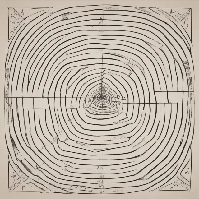 An intricate labyrinth representing the inverted yield curve with false positives and limitations hidden within.