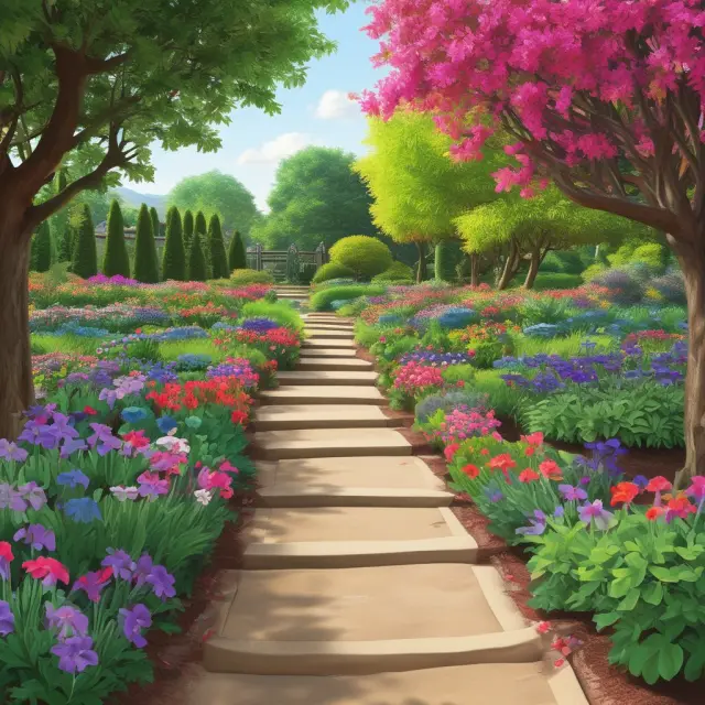 New investor tending to a garden of financial goals, with steps for planning, choosing investments, and monitoring progress