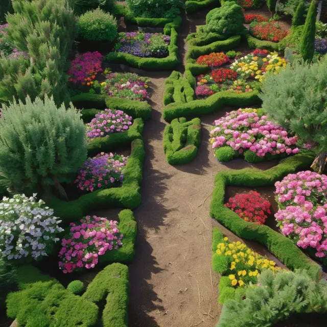 Visualization of departmental units as a garden: cost centers (minimal expenses), profit centers (abundant sales), and investment centers (diversified returns)
