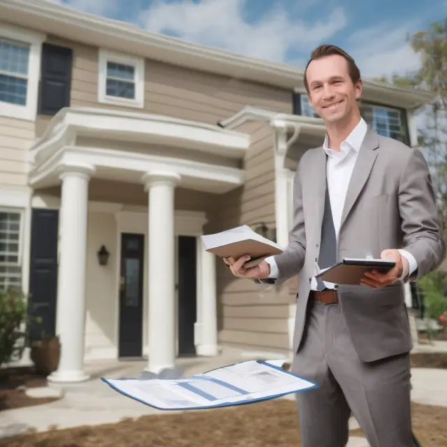 A budget-conscious investor stands before a scale, balancing keys representing house hacking, house flipping, and real estate partnerships.