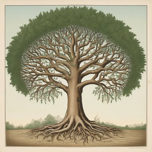 An image of a sturdy tree with numerous bond symbols forming its roots, representing financial stability and investment growth