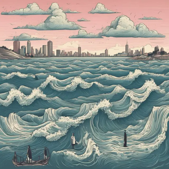 An investor navigates the financial waters, balancing investment horizon, liquidity needs, and diversification