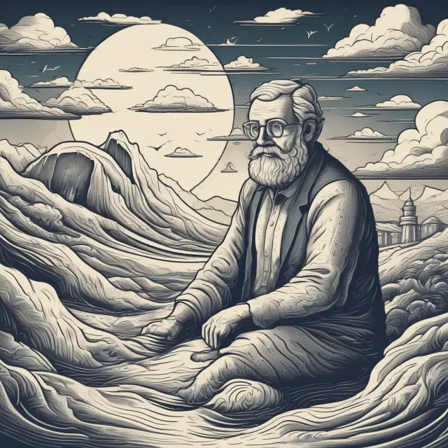 Image: A wise investment guru illuminating common financial questions on a tranquil sea, ensuring clarity and confidence for eager investors.