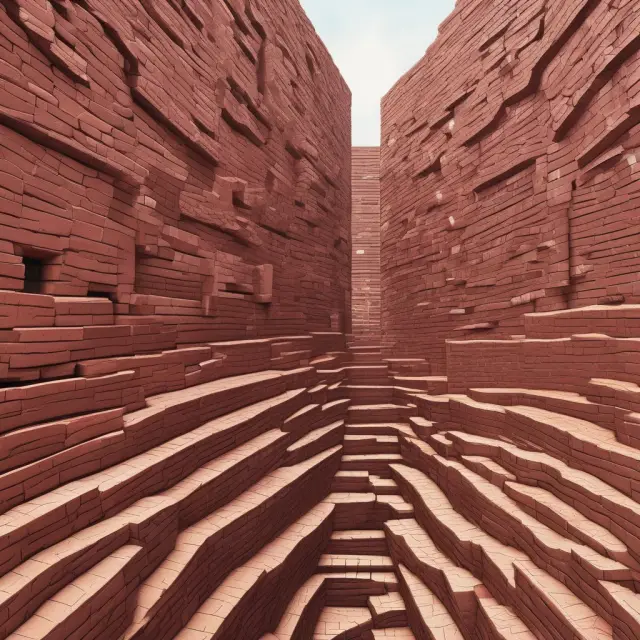 An image of a metaphorical Chinese Wall, constructed from bricks, symbolizing the physical or functional separation between advisory services and trading activities in investment banking.