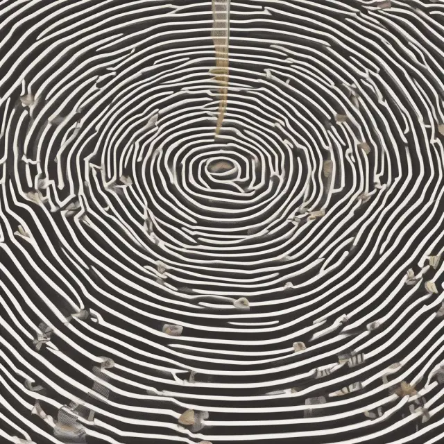 An intricate labyrinth representing the Investment Club FAQ, filled with twists and turns leading to financial knowledge.