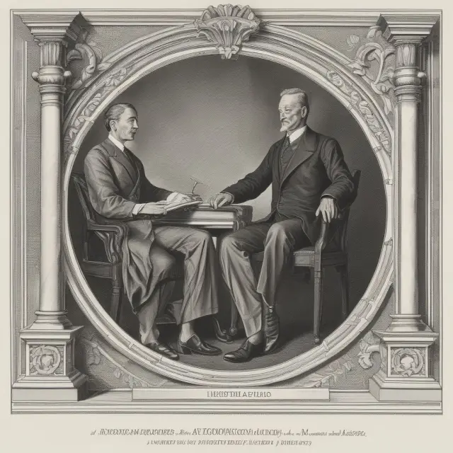 Two shields symbolizing the Securities Act of 1933 and Investment Company Act of 1940 protecting investors from harm, surrounded by a landscape of investment companies.