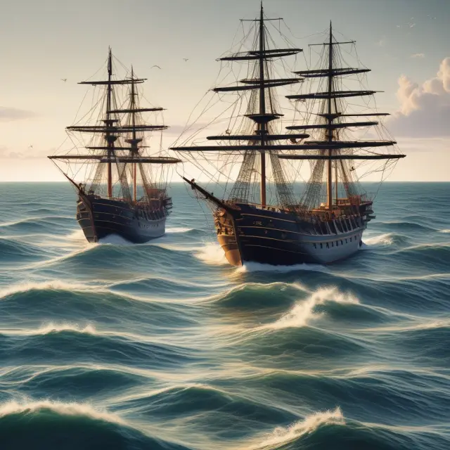 An open sailboat (Mutual Fund), closed galleon (Closed-End Fund), and a UIT-shaped anchor represent Open-End Mutual Funds, Closed-End Funds, and Unit Investment Trusts.