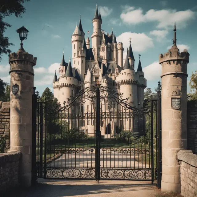 A sturdy castle symbolizes investment grade bonds; its gate features an invitation sign labeled 