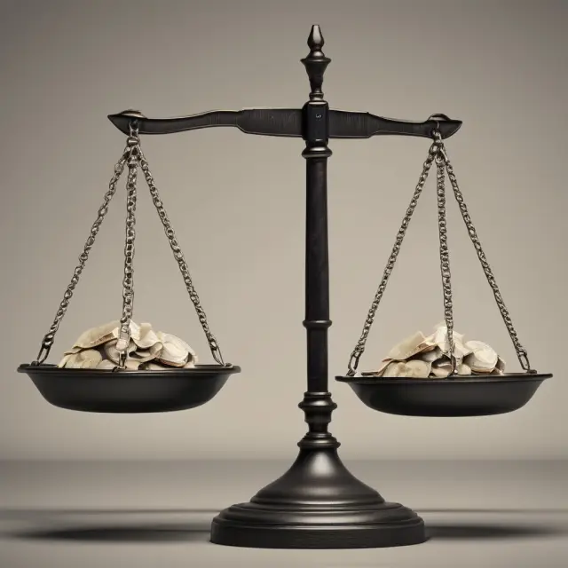 Visual comparison between investment grade and junk bonds on weighing scales, emphasizing risk level