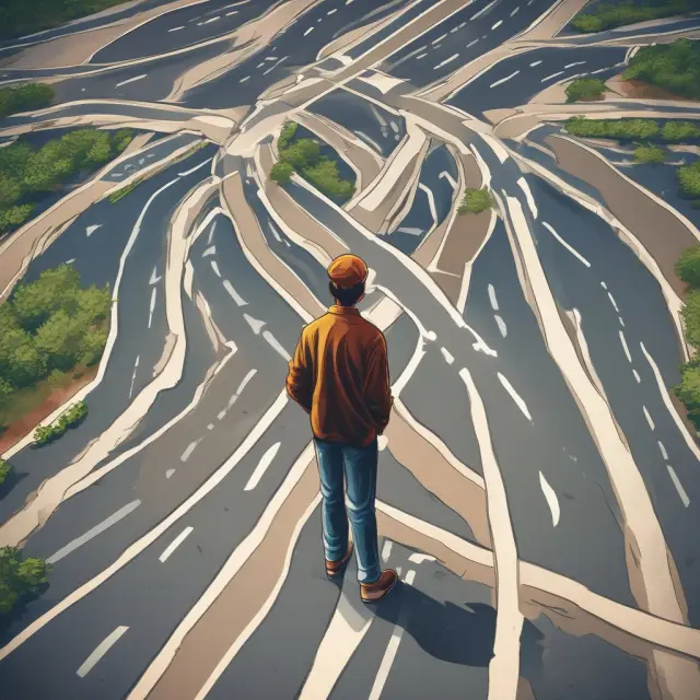 Investor contemplating different strategies based on investment objectives: income, growth, and trading.