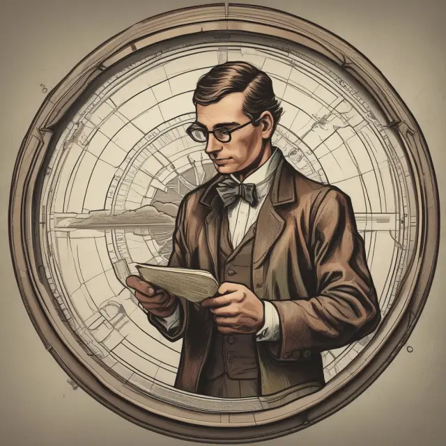Time Traveler evaluating investment objectives with a financial compass, ensuring alignment with current financial situation and goals