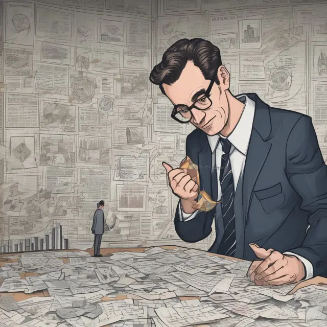 Lender examining customer invoices and interest rates in the context of financial stability
