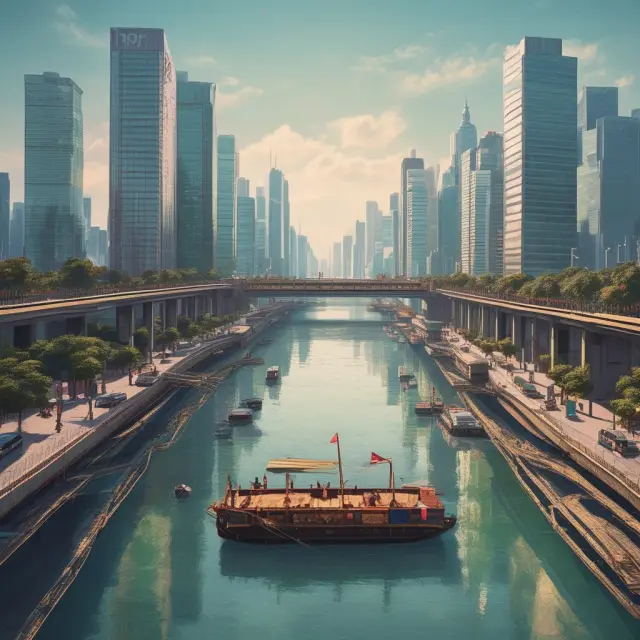 Artwork of a stylized investor holding a letter symbolizing IOI, standing on a bridge over a river of securities, signaling demand and ensuring fair allocation