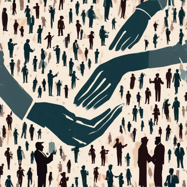 Two businesses exchanging indications of interest letters in an M&A transaction
