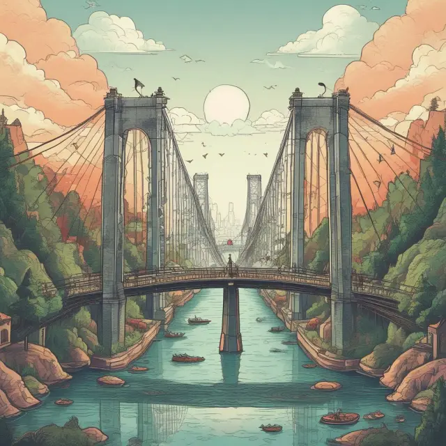An IOU (I Owe You) note acts as a bridge between two parties, symbolizing trust in the financial realm.