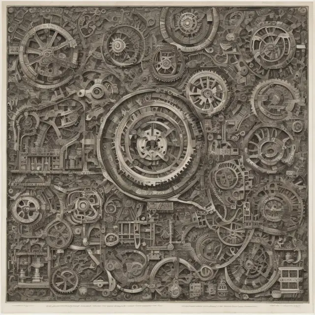 A mosaic of factories, mines, and power plants illustrating the Industrial Production Index (IPI) - an essential macroeconomic indicator.