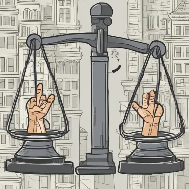 Image of a scale with one hand labeled 